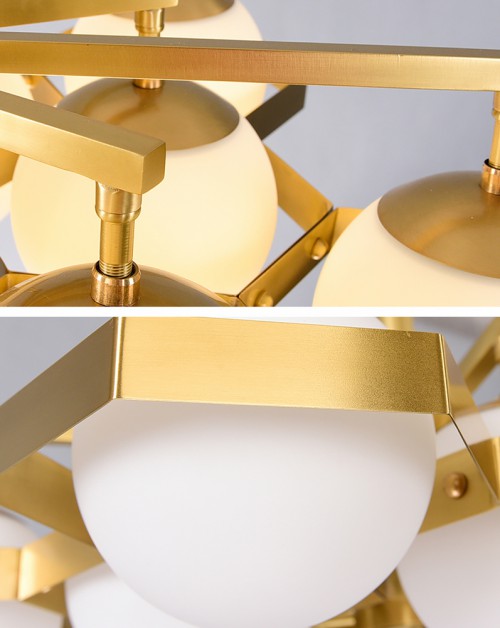 Anke Brass Globe Chandelier
