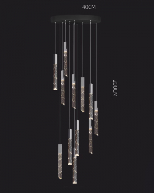 Carn Black Chandelier