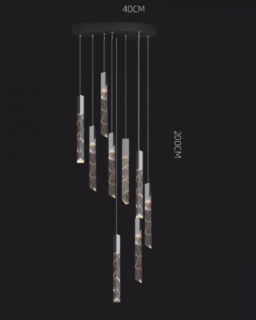 Carn Black Chandelier