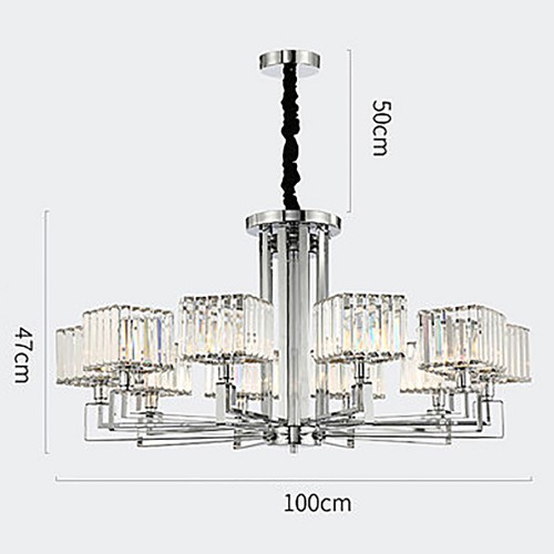 Chrome Idea Chandelier