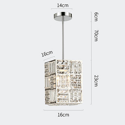 Chrome Pendant Crystal