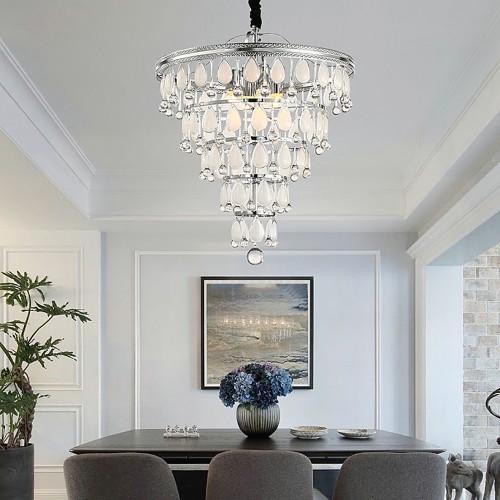 Chrome Pick Chandelier 3