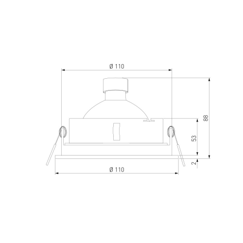Elektrostandard 1071/1 MR16 WH белый