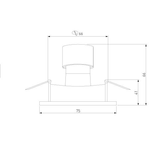 Elektrostandard 112 MR16 белый/черный