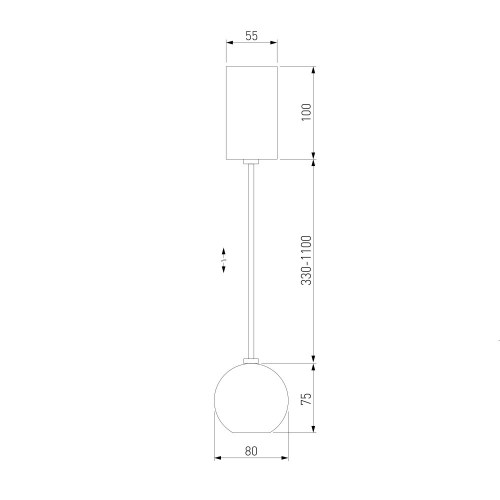 Elektrostandard 50215/1 LED черный