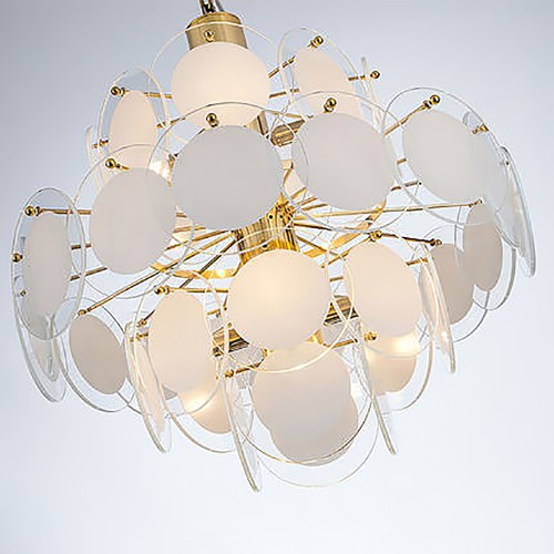 Fashion Gold Glass Chandelier 2