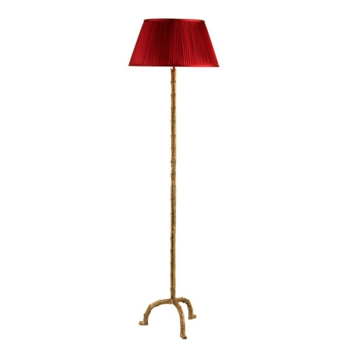 Floor Lamp Le Coultre Incl Burgundy Shade 111671