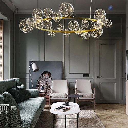 Folks Chandelier Gold