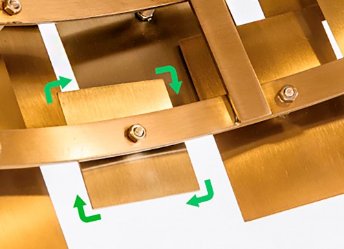 Gold Armor Chandelier