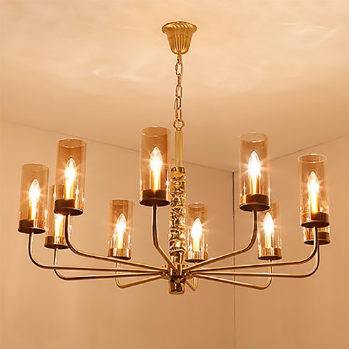 Gold Sea Glass Chandelier 3
