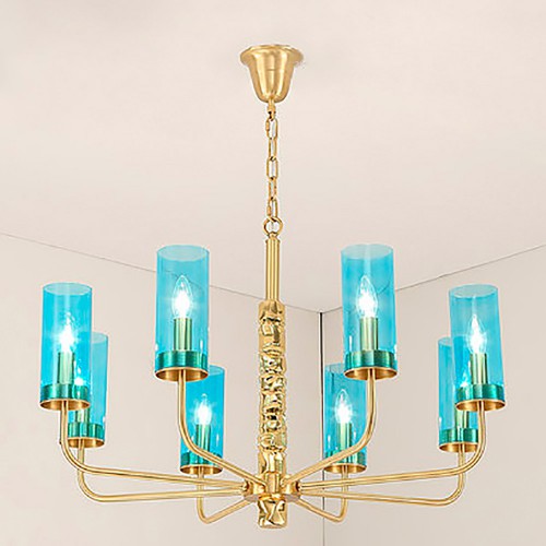 Gold Sea Glass Chandelier 3