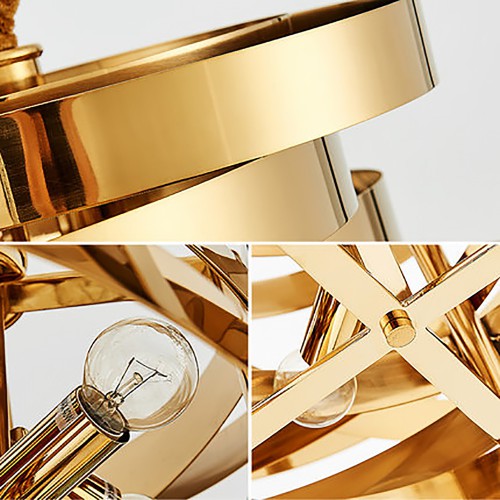 Golden Tornado Chandelier