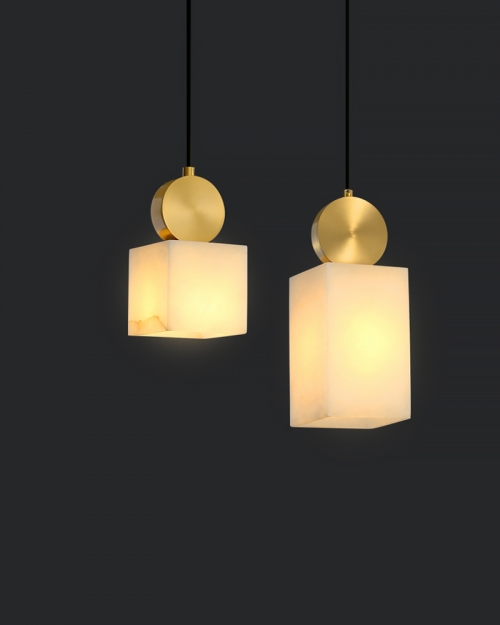 Дизайнерский светильник Lux Marble Brass 2