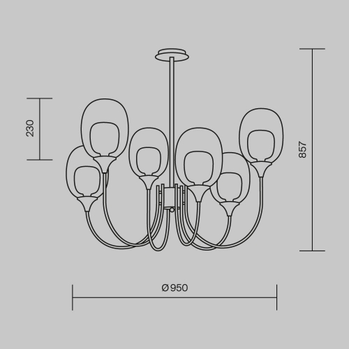 Maytoni MOD016PL-06BS