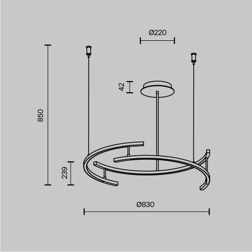 Maytoni MOD016PL-L52BK