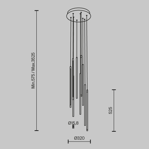 Maytoni MOD236PL-L54B3K