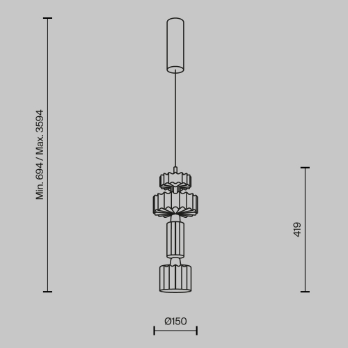 Maytoni MOD253PL-L18BS3K1