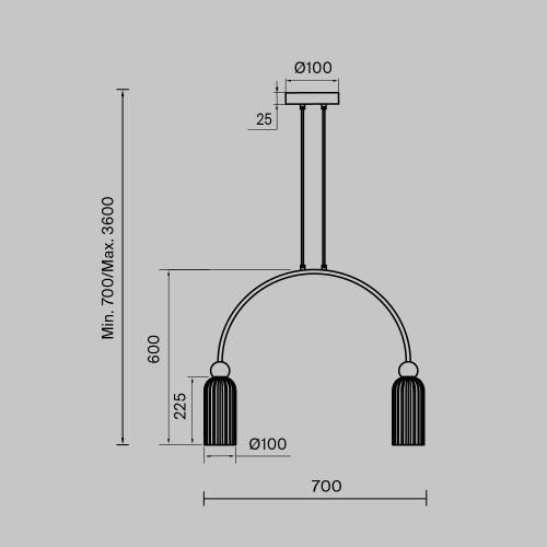 Maytoni MOD302PL-02CG