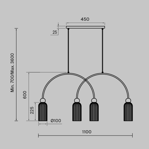 Maytoni MOD302PL-04GR