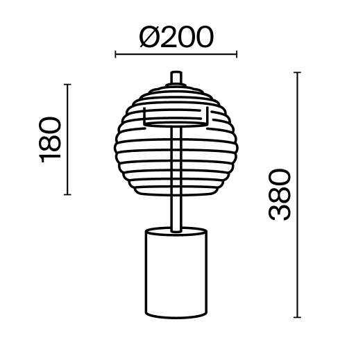 Maytoni P060TL-L12BK