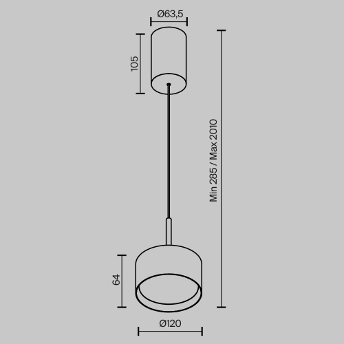 Maytoni P102PL-12W4K-BS