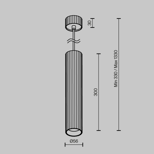 Maytoni P106PL-01-GU10-B
