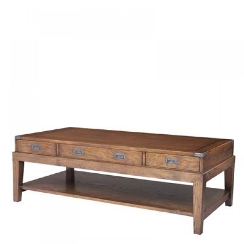 Coffee Table Military Antique Oak 111112