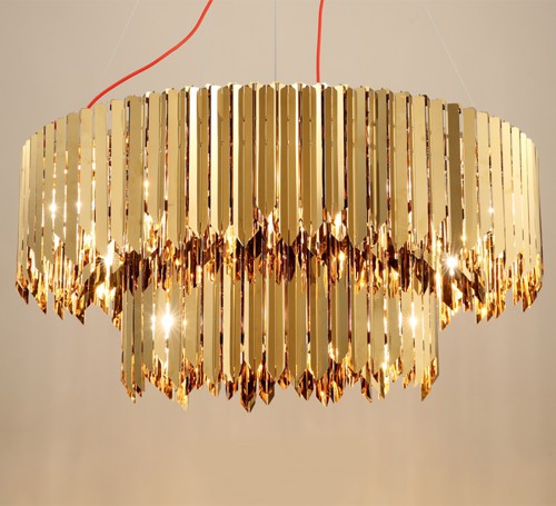 Metal Sea Chandelier Round