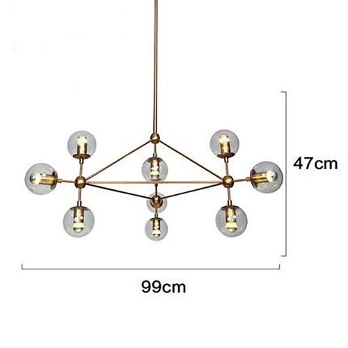 Modo Chandelier Brass Color