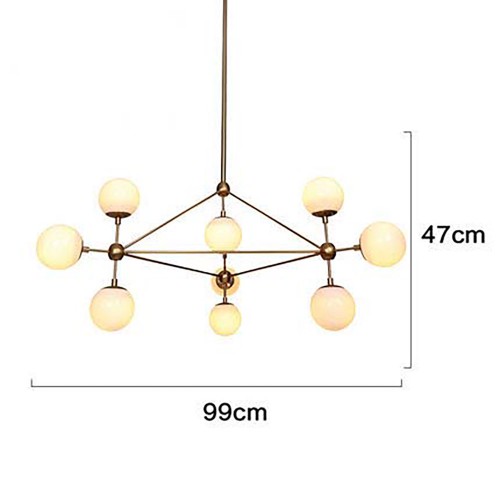 Modo Chandelier Brass Color