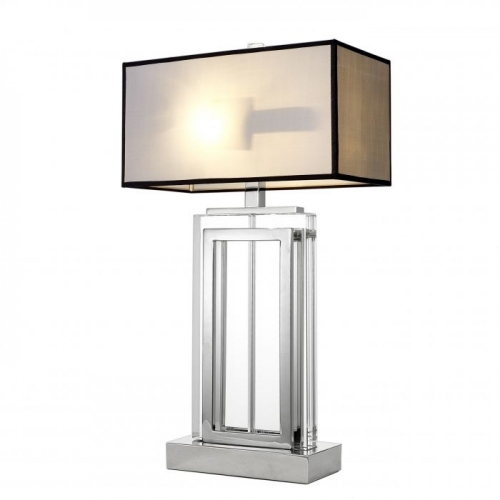 Светильник Table Lamp Arlington Crystal Nickel Incl Grey Shade 105862
