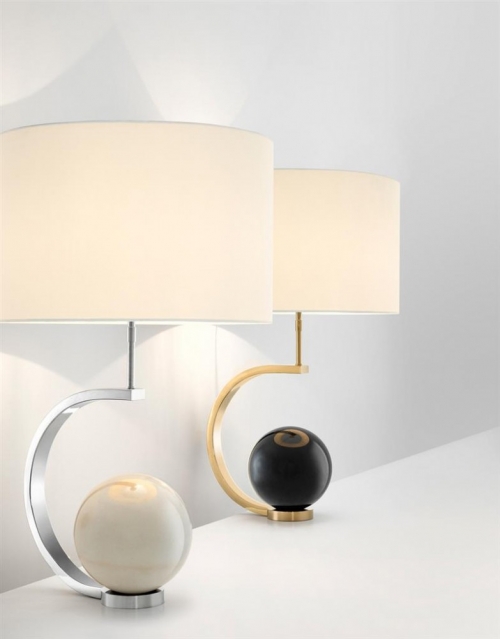 Table Lamp Luigi Gold Finish Incl White Shade 111037