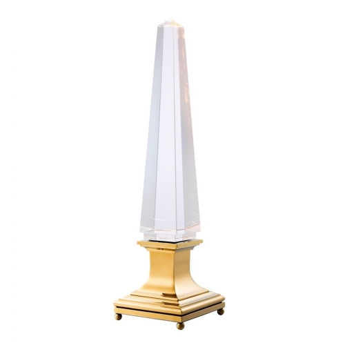 Лампа настольная Table Lamp Solaire Gold Finish Crystal Glass Ul 111031