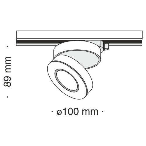 Трековый светильник Technical TR006-1-12W3K-B4K