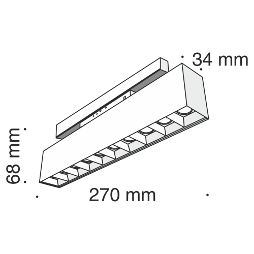 Трековый светильник Technical TR014-2-20W3K-B